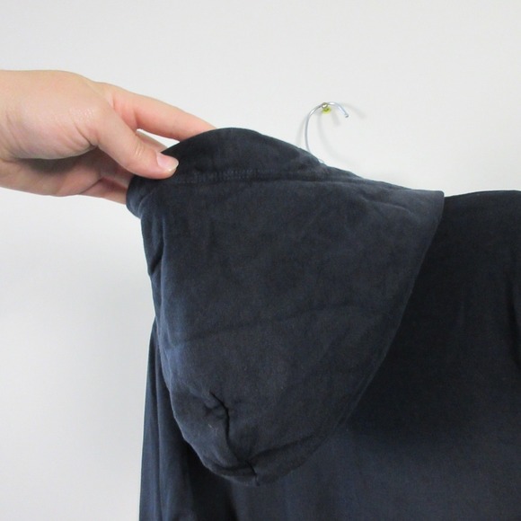 American Giant Full Zip Hoodie Women M Blue Cotton Blend Athletic Lounge 554 - Picture 8 of 11